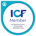 Badge de membre de la fédération internationale de coaching ICF